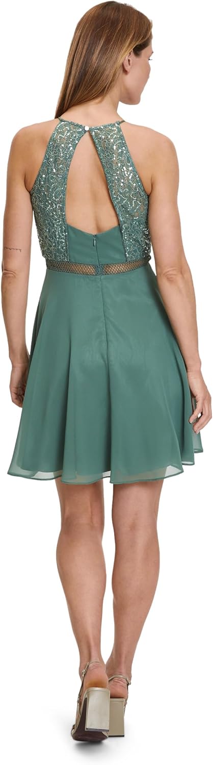 Vera Mont Damen 0181/4825 Kleid 44 Dunkler Wald, 44 Dunkler Wald