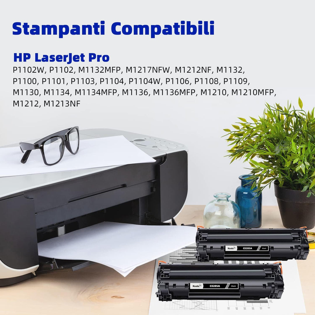 Koala Kompatibel Tonerkartusche Ersatz für 85A CE285A für Laserjet Pro P1102 P1102w M1132 M1212nf M1
