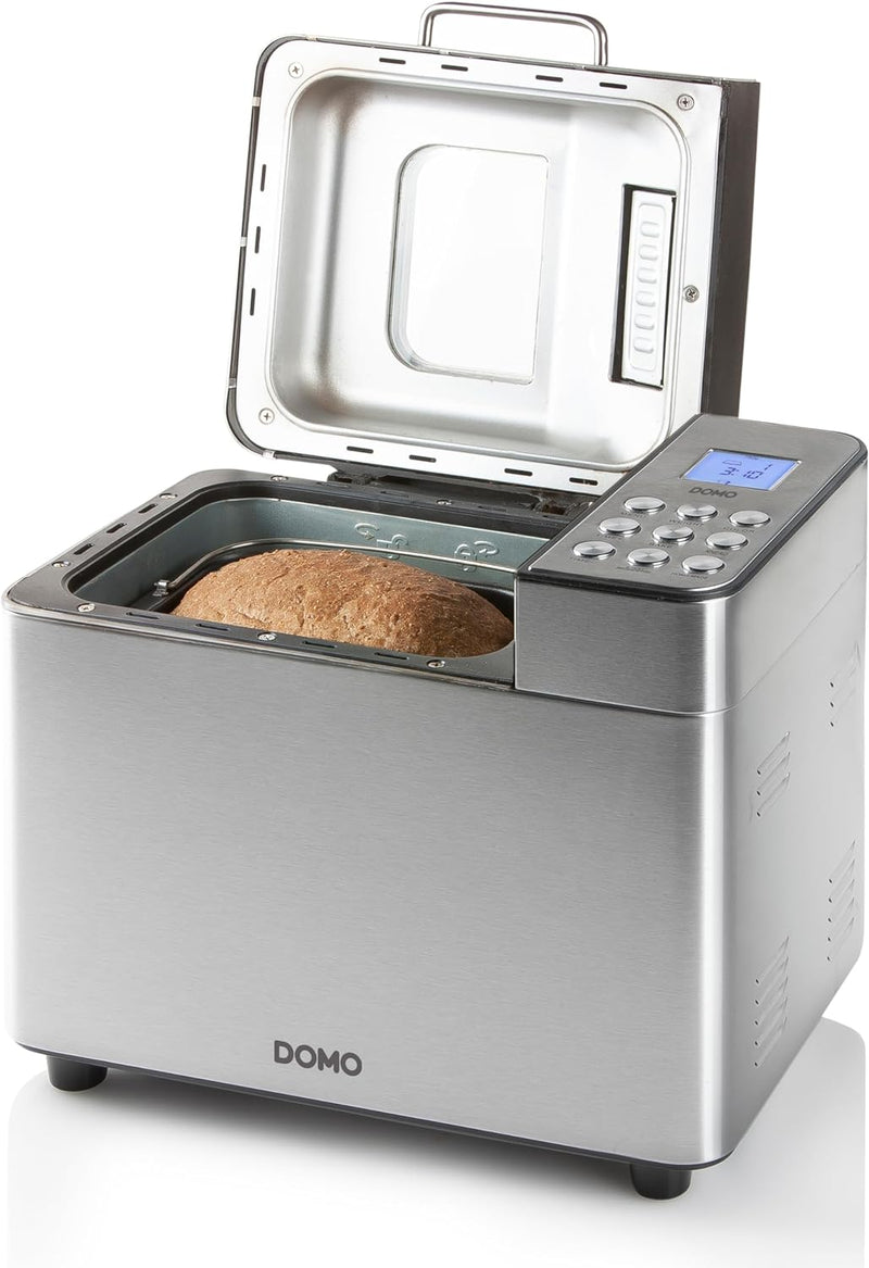 DOMO B3971 Brotbackautomat Schwarz, Silber (matt), Kunststoff