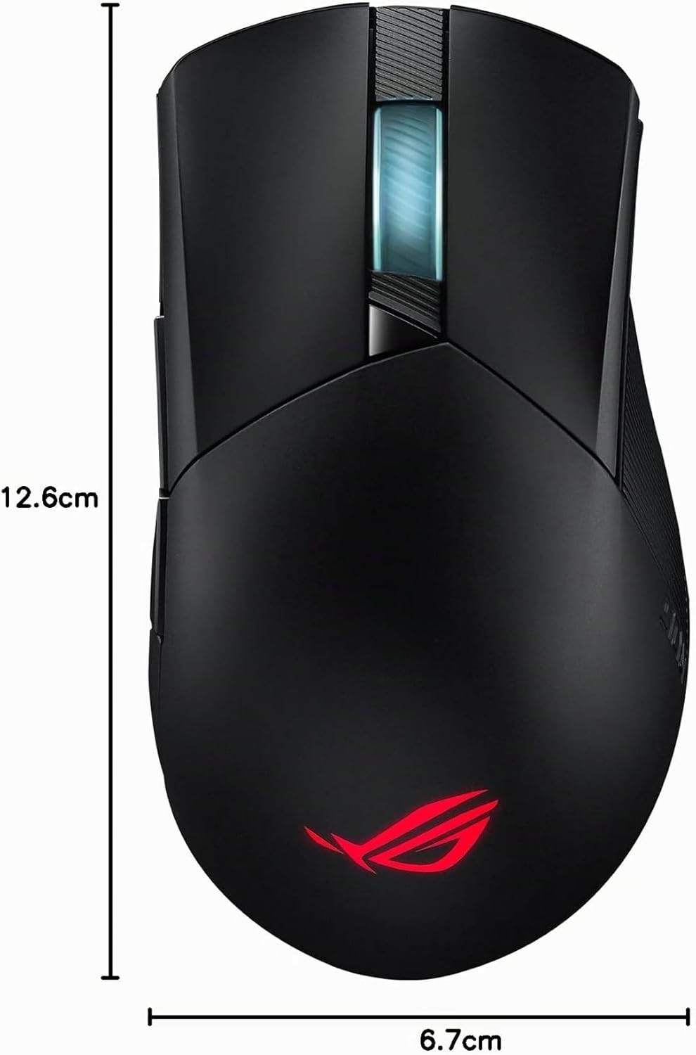 Asus ROG Gladius II Core Gaming-Maus (6200 DPI Sensor, Aura Sync Beleuchtung, Abnehmbare Schalter) s