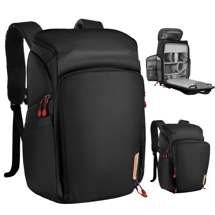 K&amp;F CONCEPT Kamerarucksack, Fotorucksack für Fotografen, Kamerarucksack mit 15.6 Zoll-Laptopfach, ko