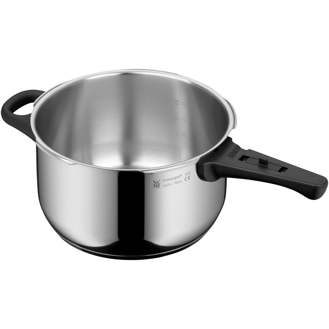 WMF Perfect Schnellkochtopf- Unterteil Induktion 4,5l, Dampfkochtopf ohne Deckel, Cromargan Edelstah