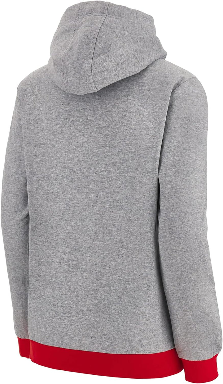 Macron Damen WRU Merch Ca Lf Female Full Zip Hoody Gry Mel T Shirt, Grau, 44 EU