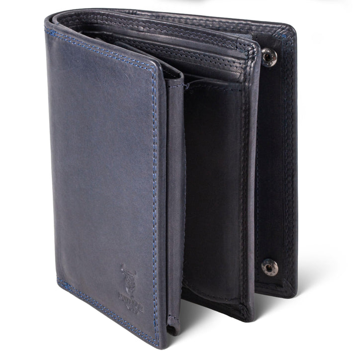 MATADOR Geldtasche Herren Leder #Toronto mit edler Geschenk Box, Elegante RFID Geldbörse, Luxus Port