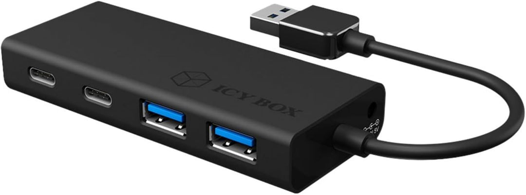ICY BOX USB 3.0 Hub Type-A zu 2x Type-A USB Anschlüssen, IB-HUB1426-U3 USB-A Verbindung Single, USB-