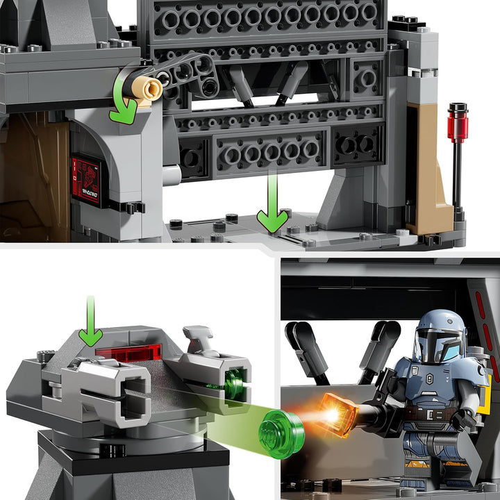 LEGO Star Wars: The Mandalorian Duell zwischen Paz Vizsla and Moff Gideon, Bauspielzeug zum Sammeln