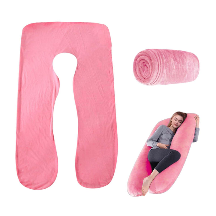 U-förmiger Kissenbezug Für Schwangerschaftskissen, 140×80 cm Umstandskissen Ersatzbezug,schwangersch