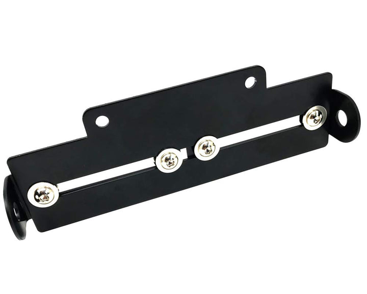Motorrad Kennzeichenhalter Nummernschild Halter - Schwarz - Verstellbar