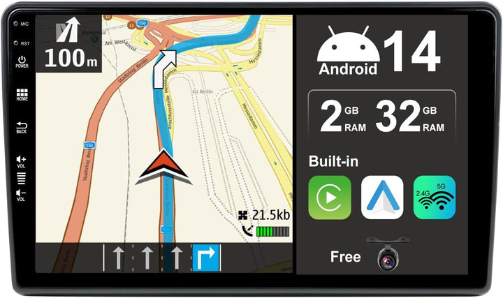 JOYX Android 12 IPS Autoradio Passt für FIAT Ducato/Citroen Jumper/Peugeot Boxer - Eingebautes CarPl