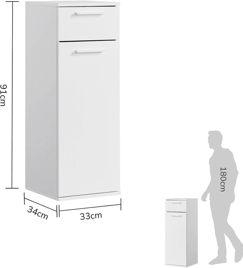 mokebo® Bad-Beistellschrank schmal &