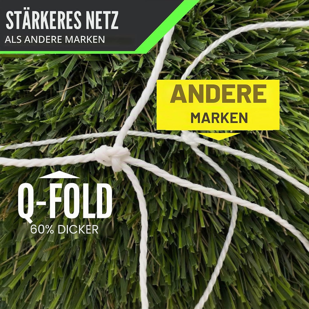 QUICKPLAY Q-Fold Match Fussballtor für Garten Kinder und Erwachsene | 30 Sekunden faltbares für einf