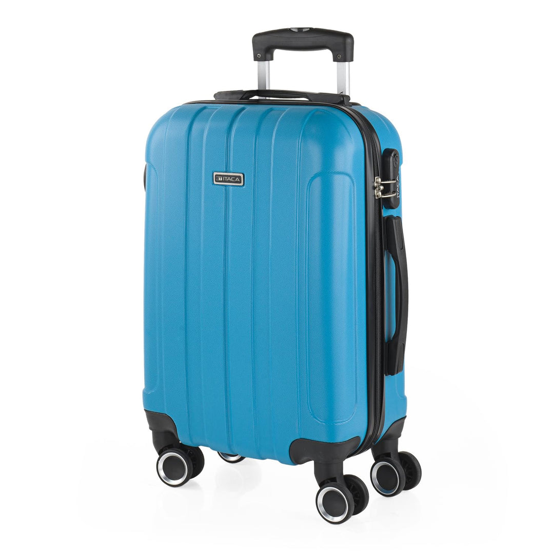 ITACA - Trolley Handgepäck Cabin Trolley Koffer Reisekoffer Hartschalenkoffer mit Zahlenschloss - Ka