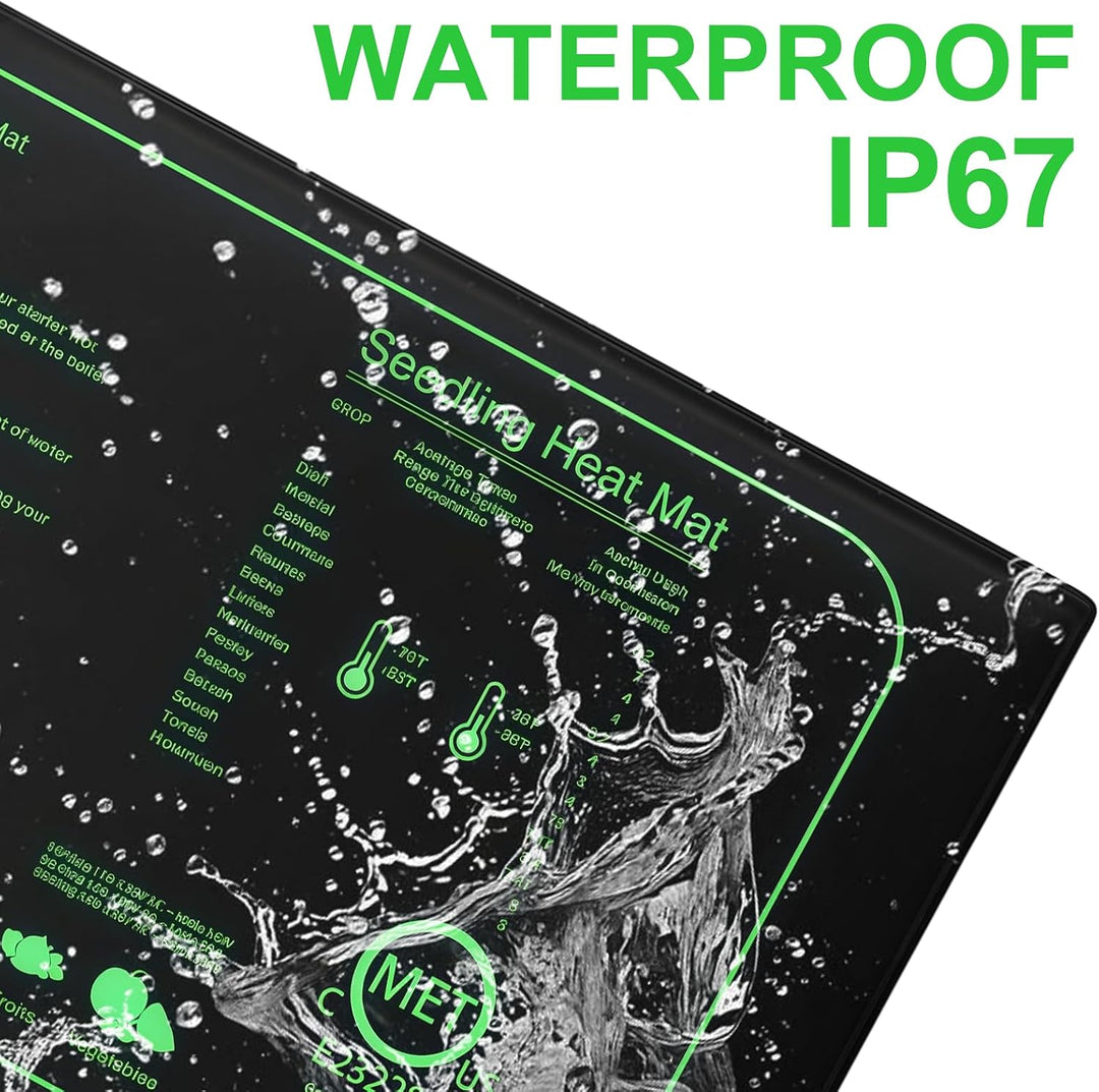 Heizmatte Pflanzen: Heizmatte Wärmematte für Sämling, 10"x20.75" Heizmatte mit Thermostatregler für