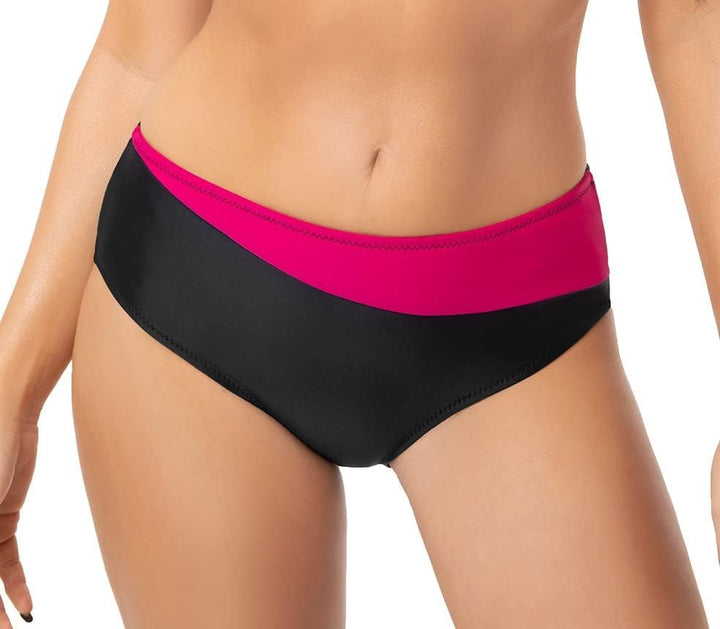 Selente My Secret Damen moderner Bikini mit Bügel-Top in grossen Grössen (Made in EU) 85F Schwarz/Du