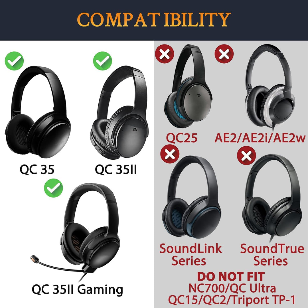 SOULWIT Ersatz Kopfband Headband für Bose QC35 & QuietComfort 35 II (QC35 ii) Kopfhörer,DIY Stirnban