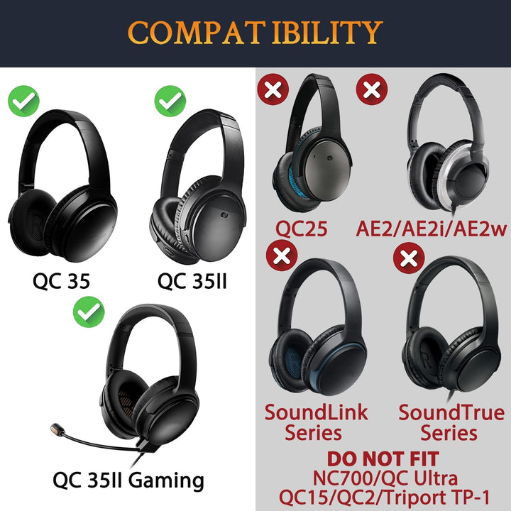 SOULWIT Ersatz Kopfband Headband für Bose QC35 &amp; QuietComfort 35 II (QC35 ii) Kopfhörer,DIY Stirnban