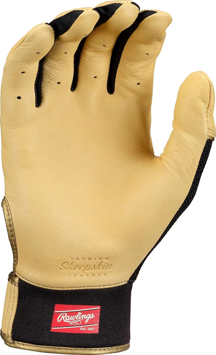 Rawlings Pro Preferred Baseball-Schlaghandschuhe Erwachsene Medium Carmel/Black, Erwachsene Medium C