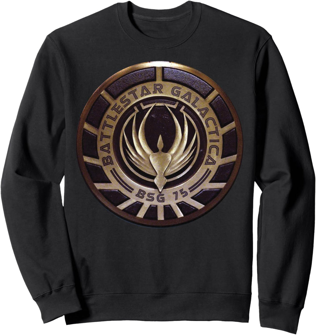Battlestar Galactica Gold BSG 75 Emblem Sweatshirt