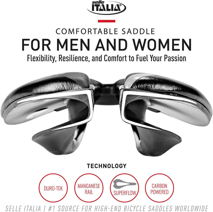 Selle Italia Unisex – Erwachsene Sp01 Boost Tm Superflow Sattel L Schwarz, L Schwarz