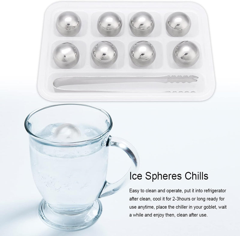 Whisky Ice Chiller Stones Edelstahl Eiskugeln Wiederverwendbare Wein Whisky Drinking Stones mit gefr