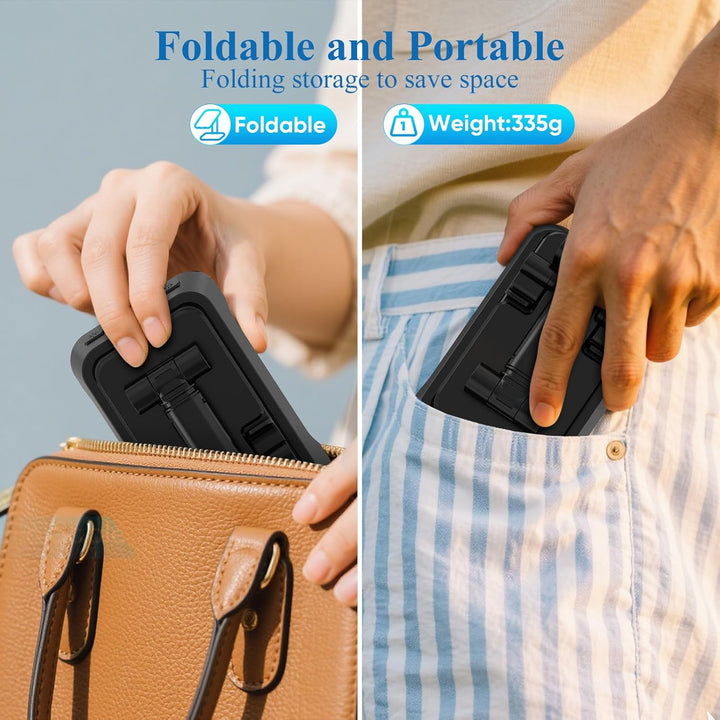 Tragbare Bluetooth Lautsprecher mit Handyhalterung und Dimmbares Nachtlicht, musikbox Bluetooth und