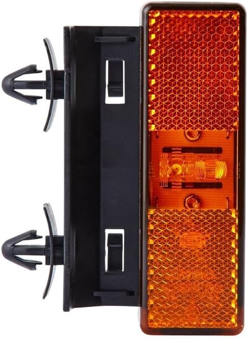 HELLA - Seitenmarkierungsleuchte - LED - 24V - Anbau/geclipst - Lichtscheibenfarbe: gelb - LED-Licht