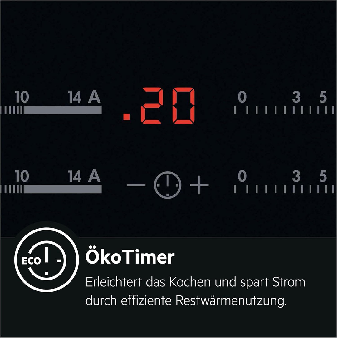 AEG HK654070FB Autarkes Kochfeld / Strahlenbeheizt / Slider-Bedienung / 60 cm / Facetten-Design / 4