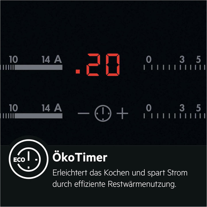 AEG HK654070FB Autarkes Kochfeld / Strahlenbeheizt / Slider-Bedienung / 60 cm / Facetten-Design / 4