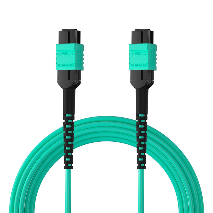 10Gtek® Fiber Patch Cable - MPO to MPO OM3 Multimode Fiber Jumper Patch Cord, 8-core Fiber for QSFP+