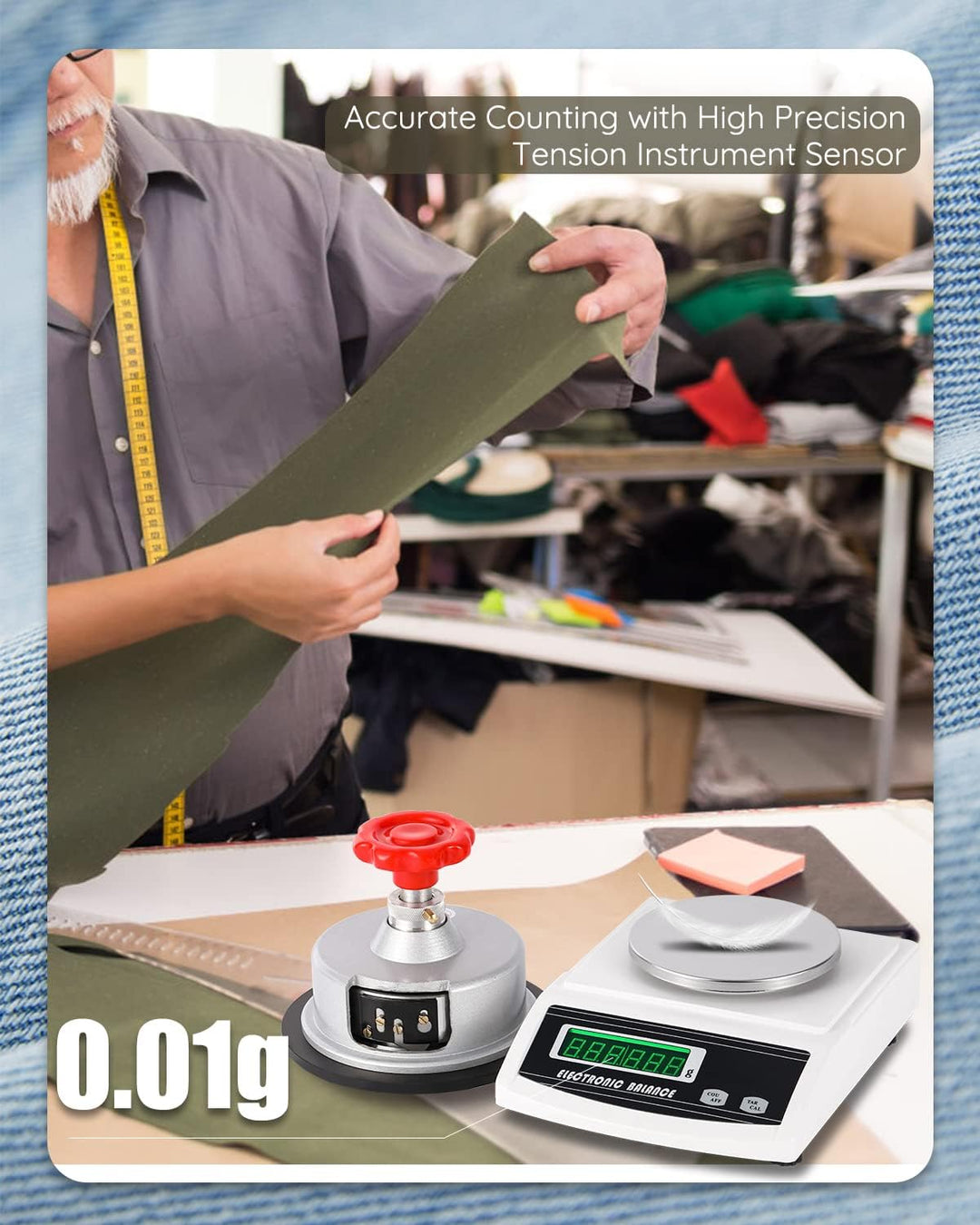 NEWTRY 600g/0,01g GSM elektronische Waage digitale Laborwaage mit einer einstellbaren Scheibe Proben