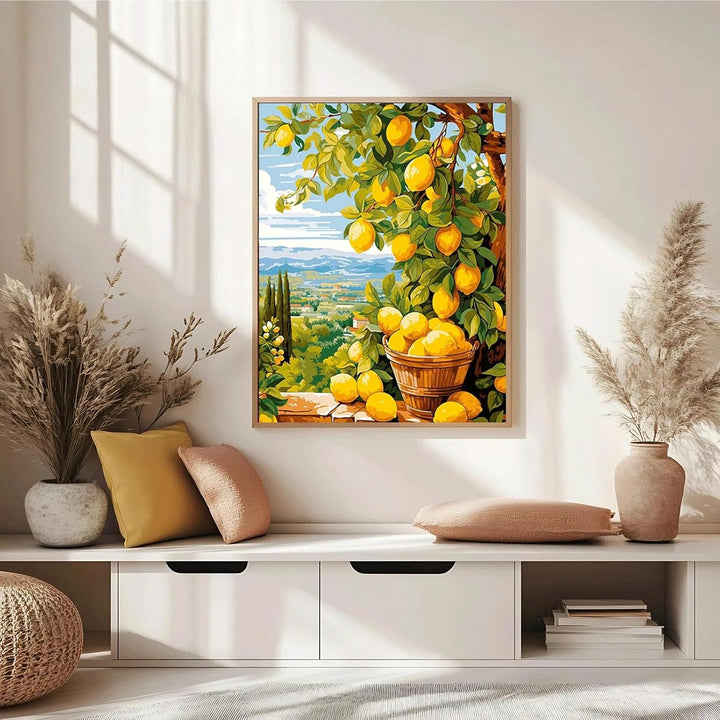 JATOK 3 Stück Malen Nach Zahlen Erwachsene, DIY Obst Gemälde für Anfänger, Handgemalt Ölgemälde Lein