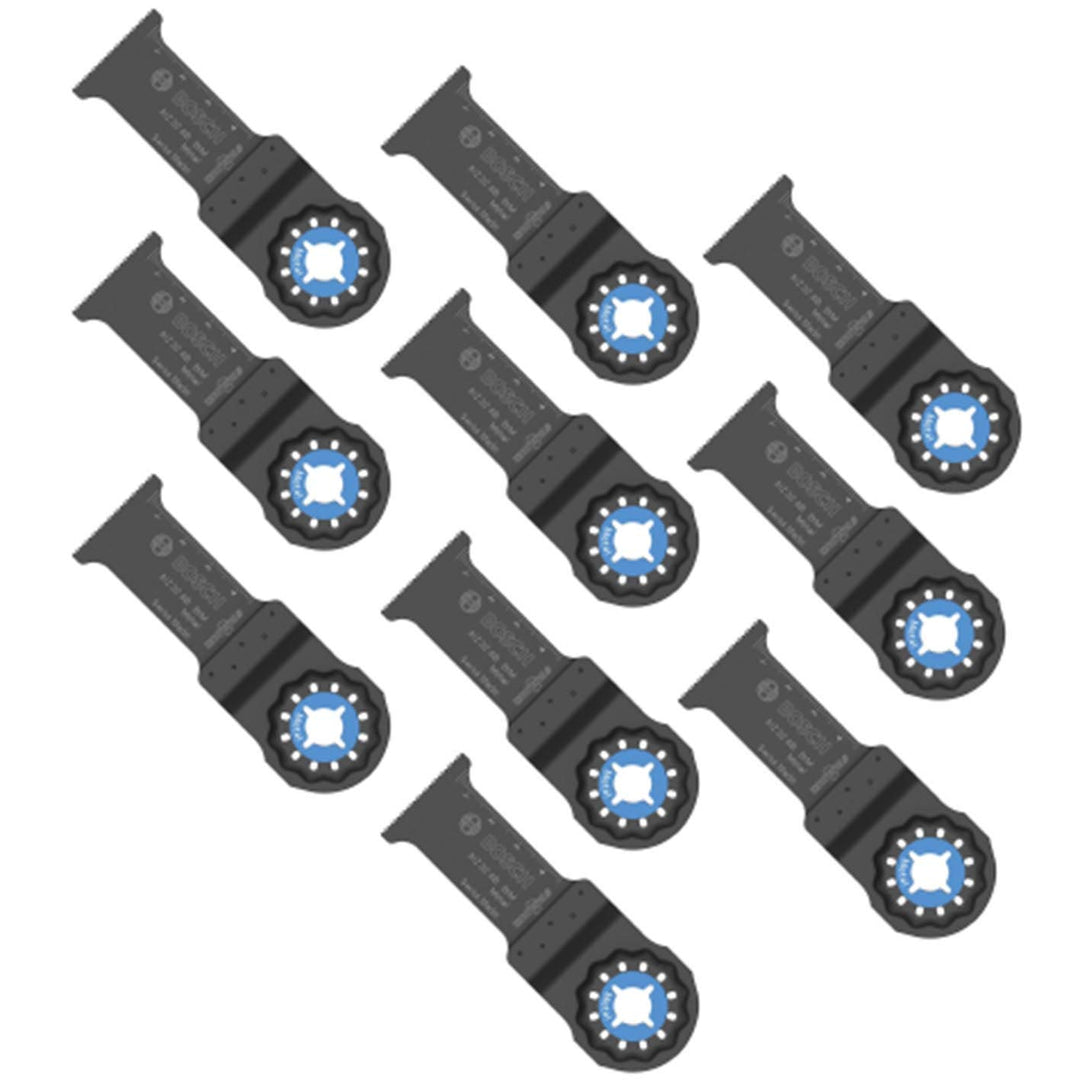 Bosch Professional 10x Bi-Metall Sägeblatt AIZ 32 AB (für ungehärtetes Metall, Breite 32 mm, Zubehör