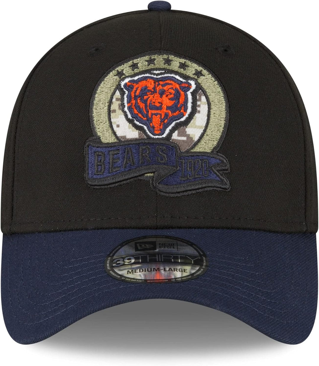 New Era Salute to Service 2022 Basecap 39Thirty NFL Fanartikel American Football Kappe schwarz M-L 3