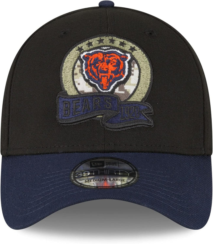 New Era Salute to Service 2022 Basecap 39Thirty NFL Fanartikel American Football Kappe schwarz M-L 3