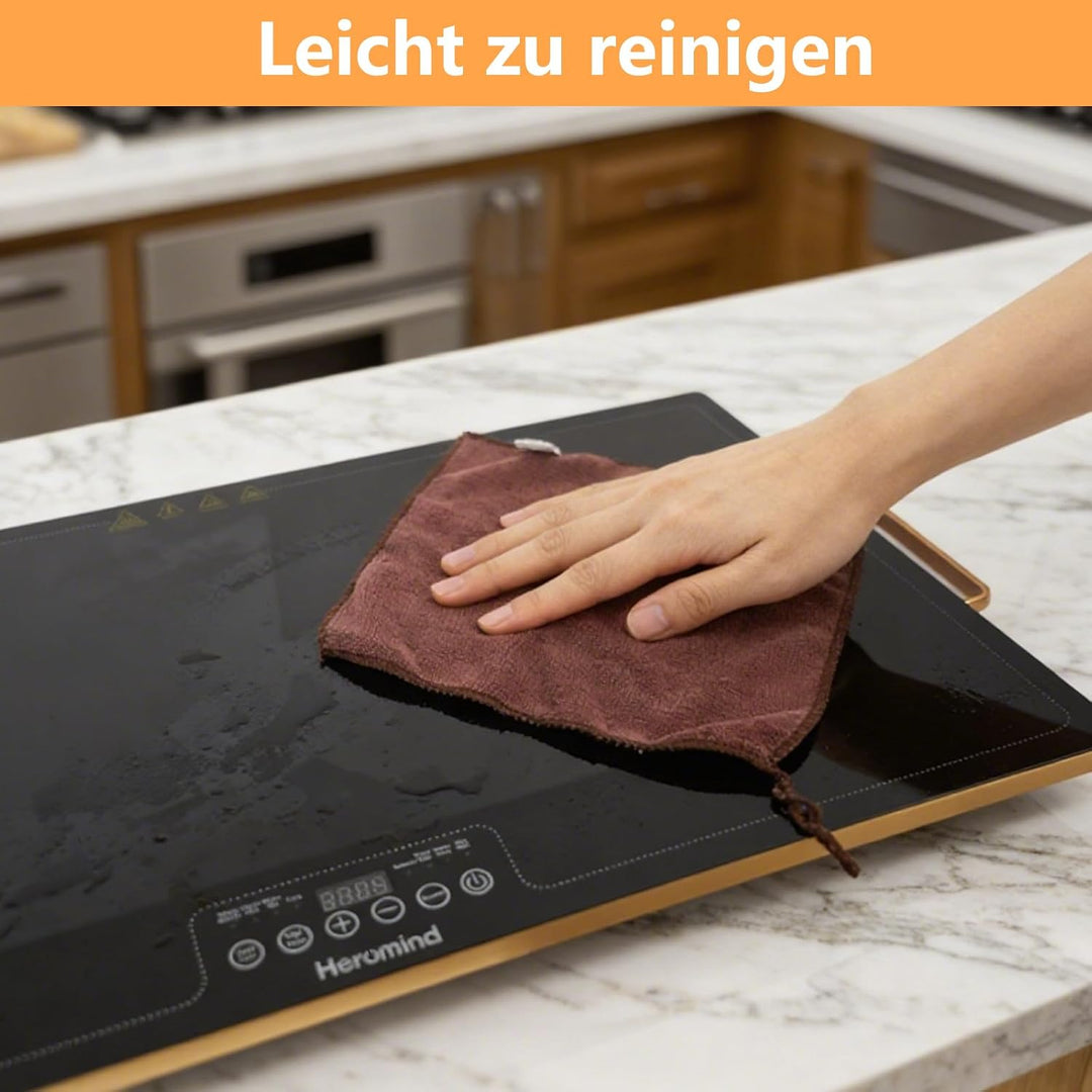 Warmhalteplatte 80x45 cm, 450W Professionelle Wärmeplatte, Touchscreen, Edelstahl-Rahmen, Mit Griff,