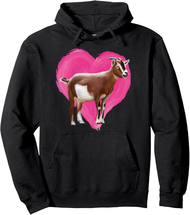 Ziege Herz Design Ziege Liebe Love Ziegen Pullover Hoodie
