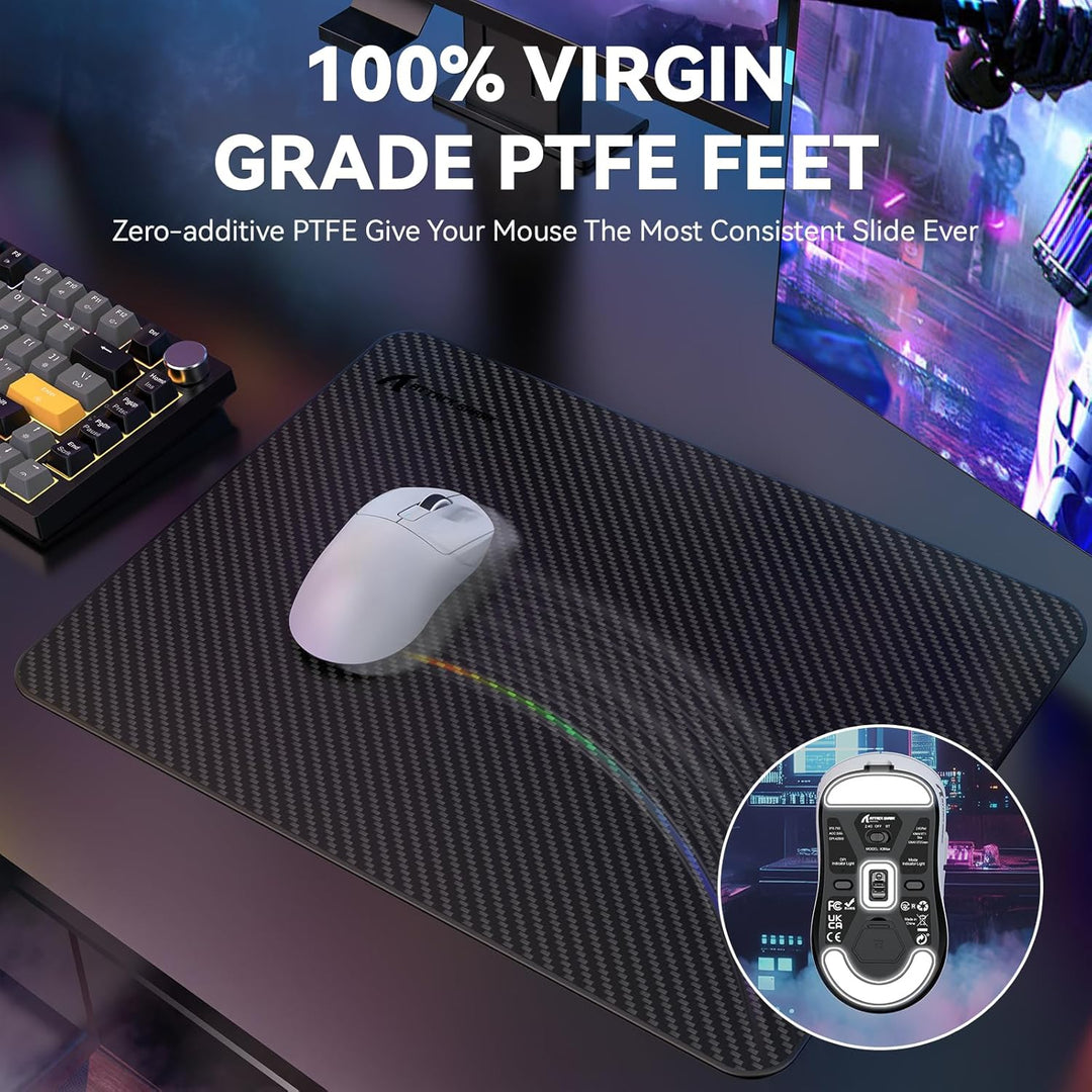 VGN GAMEPOWER x Attack Shark X3MAX PAW3950 Kabellose Gaming-Maus Superlight, 42000DPI, 49g Ultraleic