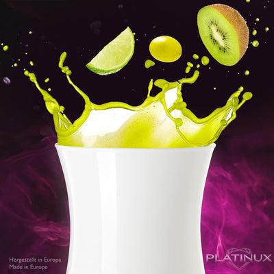 PLATINUX Schwarze & Weisse Cocktailgläser 400ml (max. 470ml) aus Glas Set 6-Teilig Longdrinkgläser P