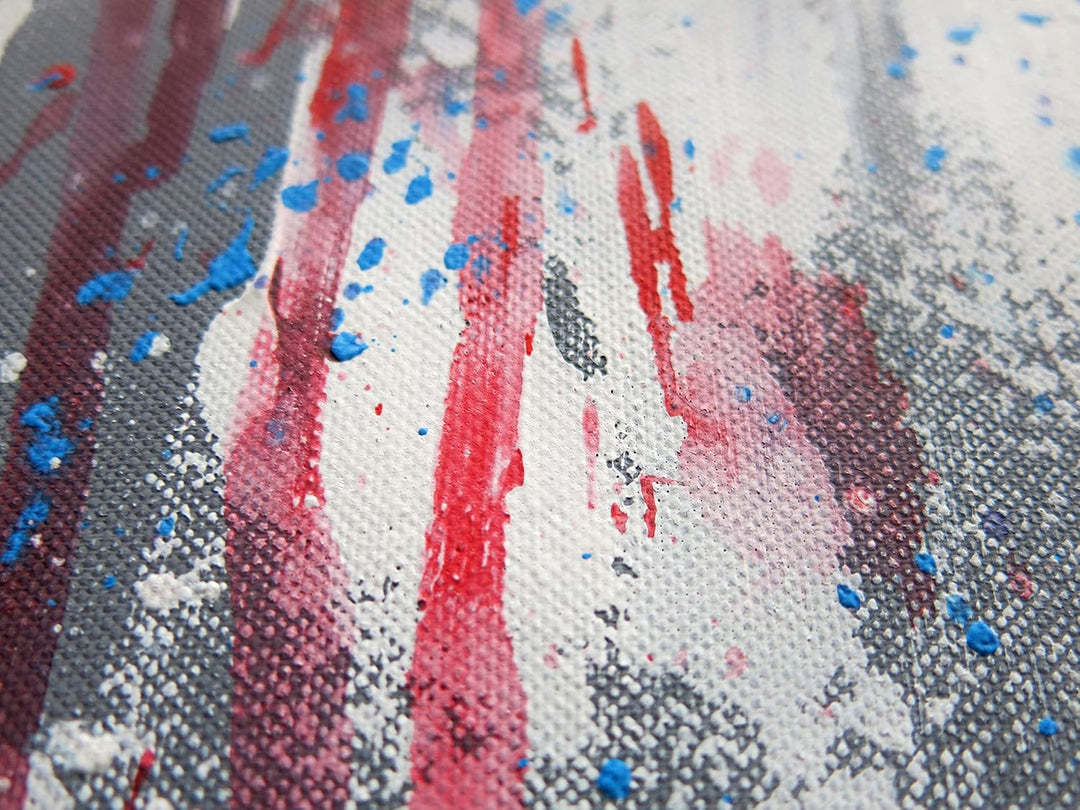 Monica Mirafiori I 100% HANDGEMALT I Gemälde Mund 100x70cm | Gemälde Handgemalt | Acrylgemälde | Seh