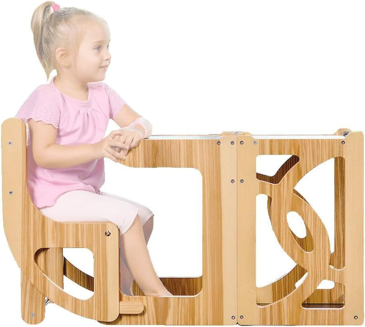 Divit Montessori Lernturm Kindertisch mit Hocker