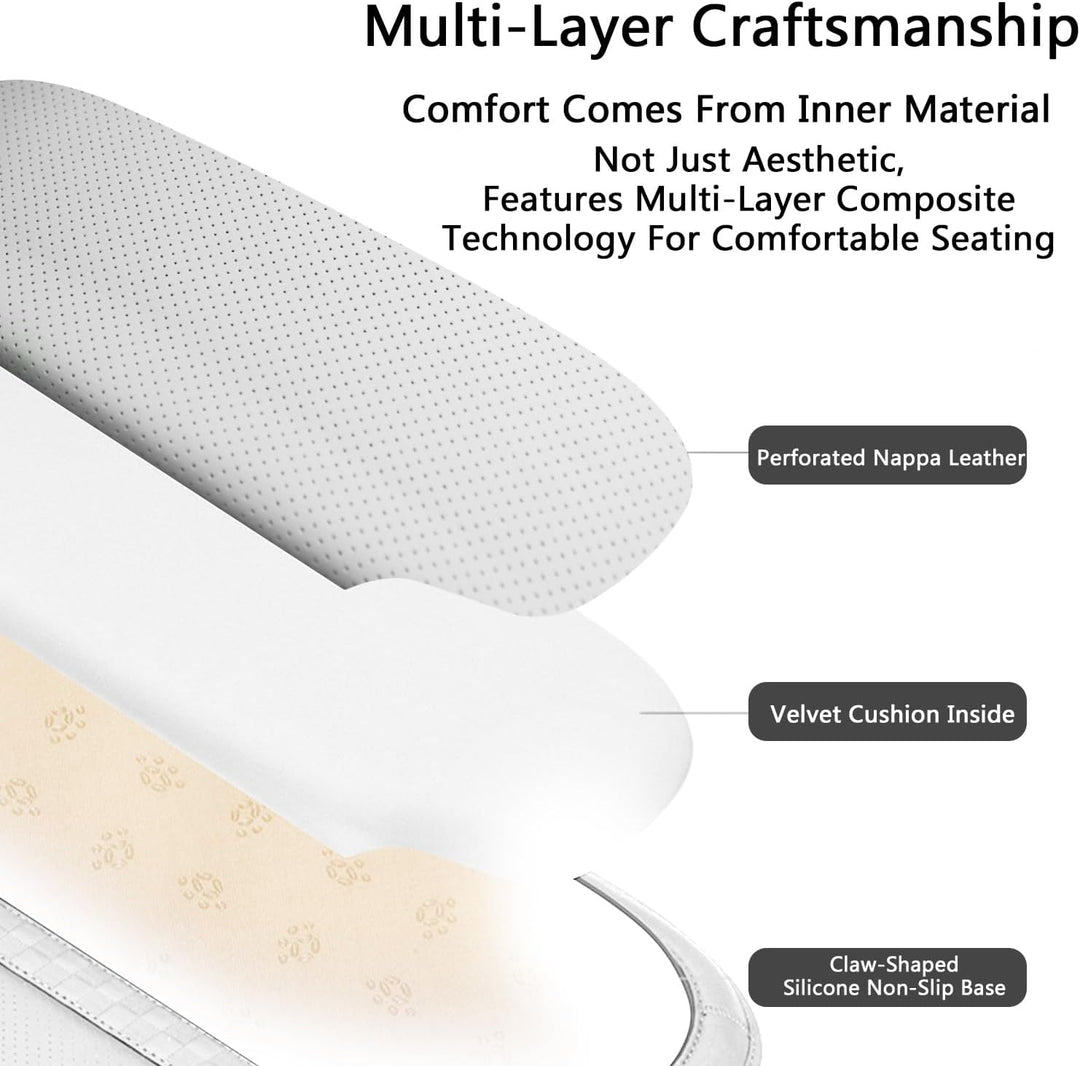 TOPABYTE Autositzkissen für Tesla Model Y/3/S/X/Highland Cybertruck Premium-Speicherschaum Fahrer Si