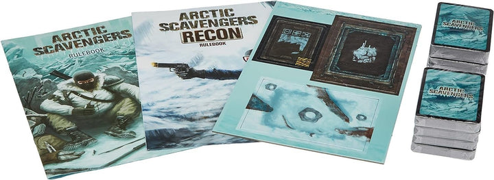 Rio Grande Games RIO515 Arctic Scavengers Brettspiel Basisspiel + HQ + Recon Erweiterungen