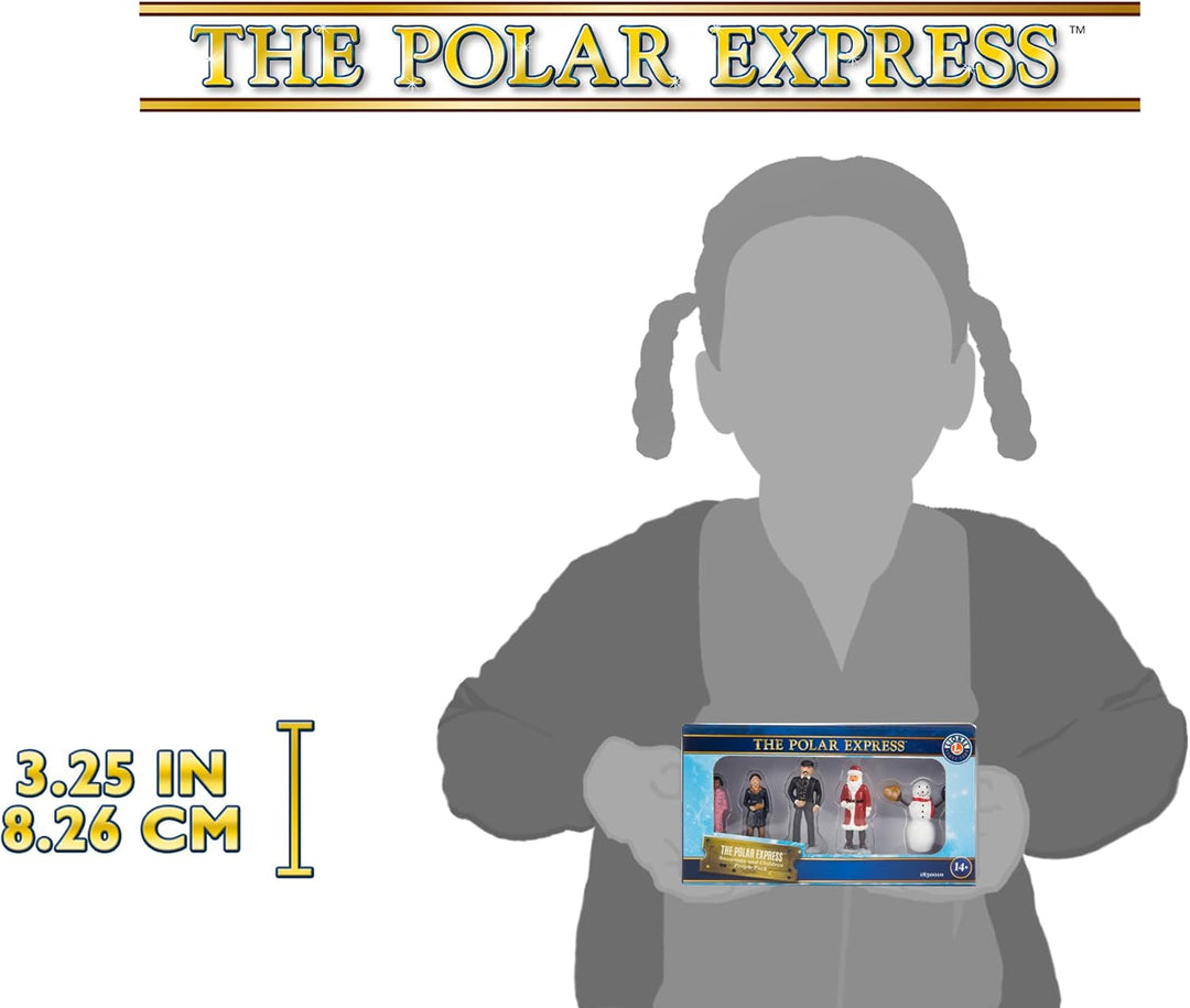 Lionel Trains - The Polar Express Figurines Menschen: Dirigent, Hero Junge/Mädchen, Schneemann, Sant