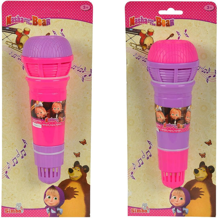 Simba 109306641 - Mascha und der Bär Echomikrofon 24cm, 2-sort.