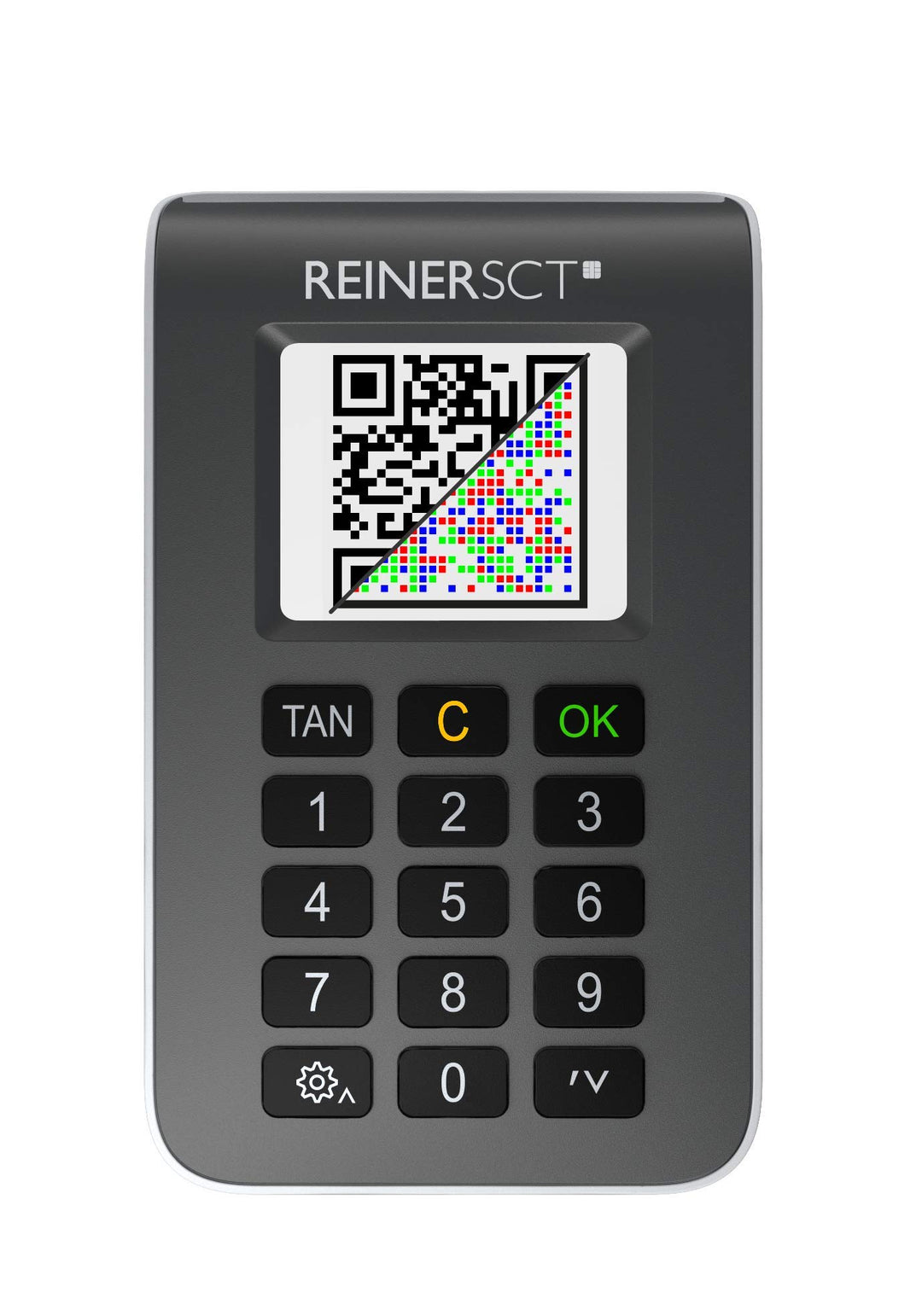 REINER SCT tanJack photo QR I Chip chipTAN-Tan Generator für Online Banking Schwarz, Schwarz