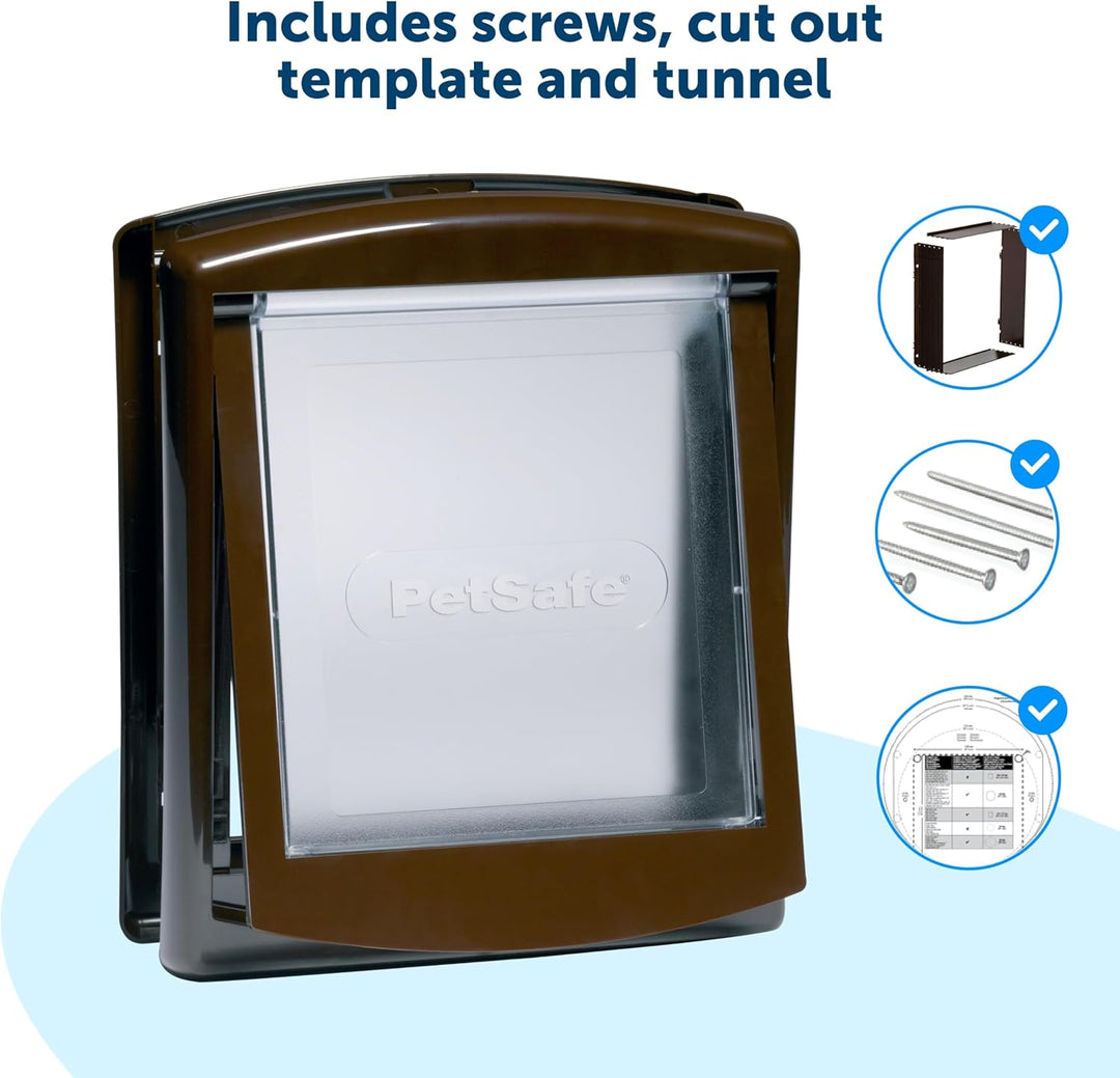 PetSafe Staywell 2-Wege-Haustierklappe Braun mittel, Braun mittel