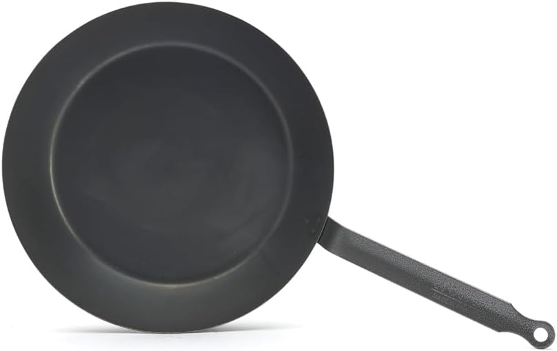 De Buyer Coupe Lyonnaise Bratpfanne Blau Metall, schwarz, Diamètre 28, Diamètre 28
