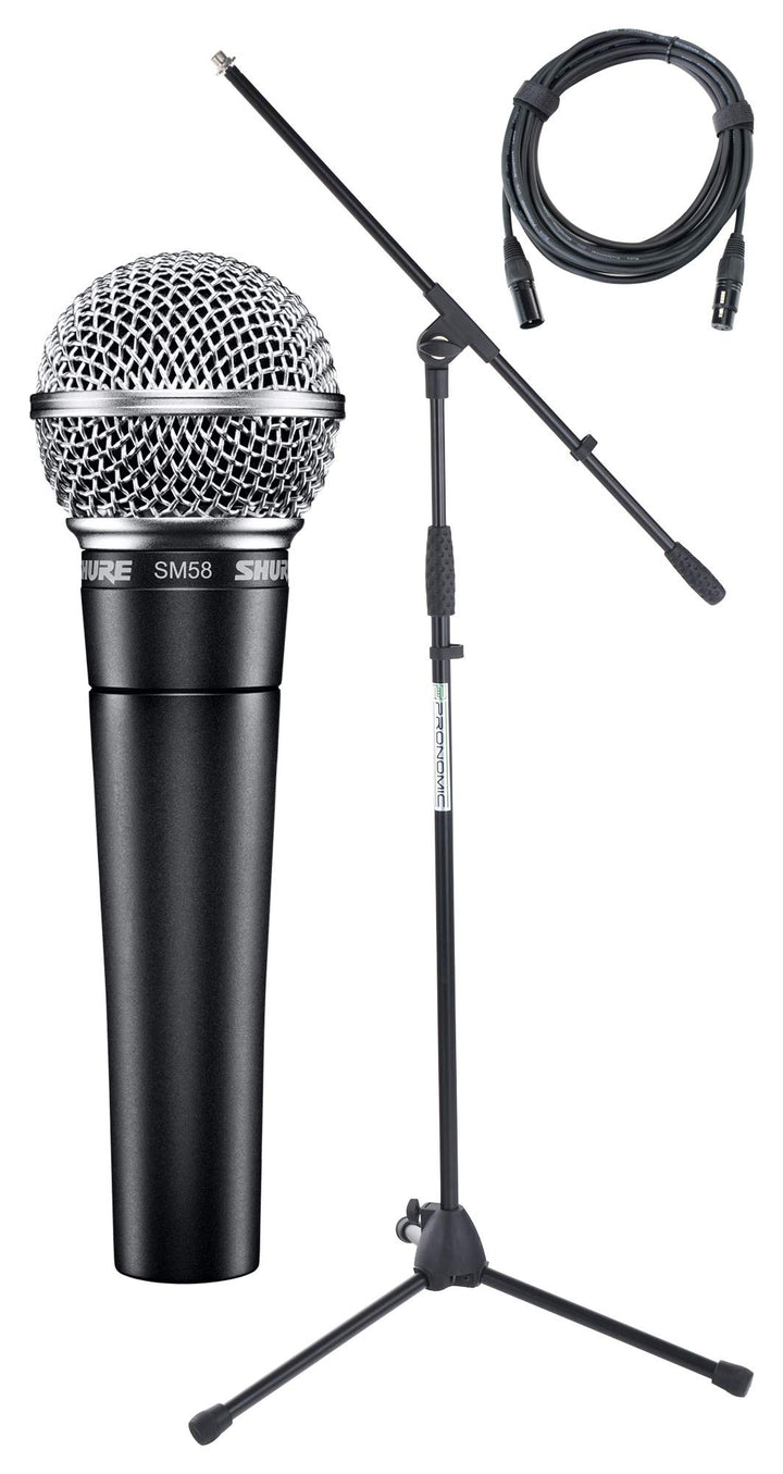 Shure SM 58-LCE Mikrofon Set, Dynamisches Gesangsmikrofon, 5 dBV/Pa /1 | Richtcharakteristik: Niere,