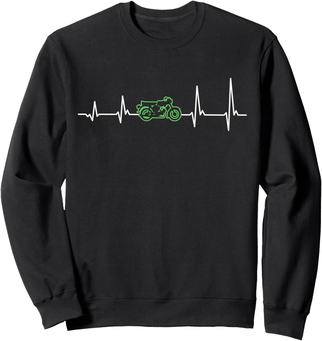 Herzschlag Mopedfahrer retro Kulturgut Moped ddr Fahrzeuge Sweatshirt