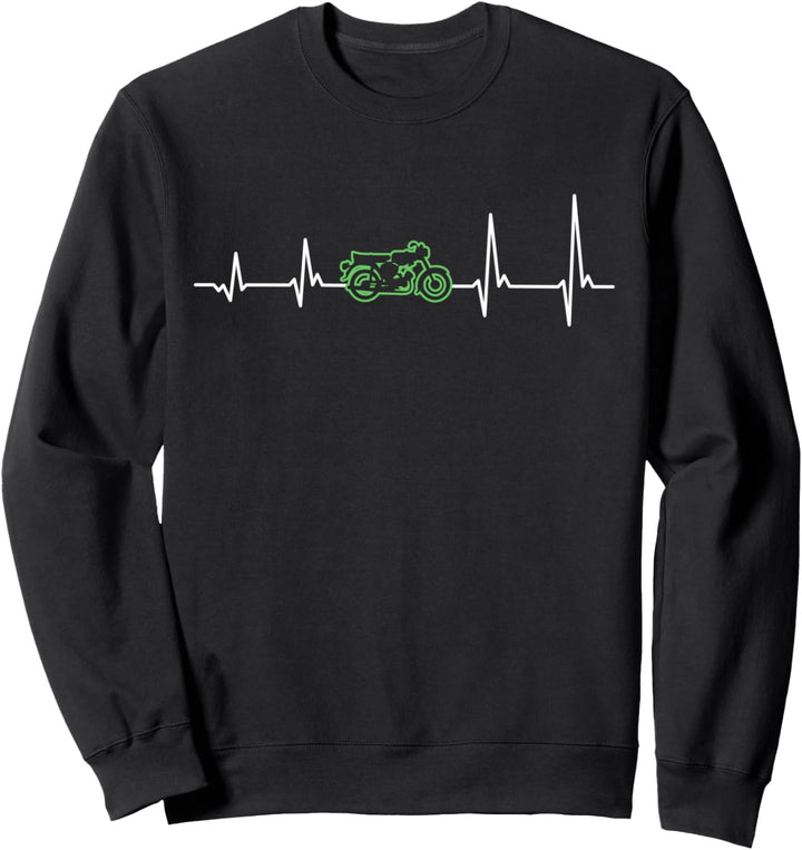 Herzschlag Mopedfahrer retro Kulturgut Moped ddr Fahrzeuge Sweatshirt